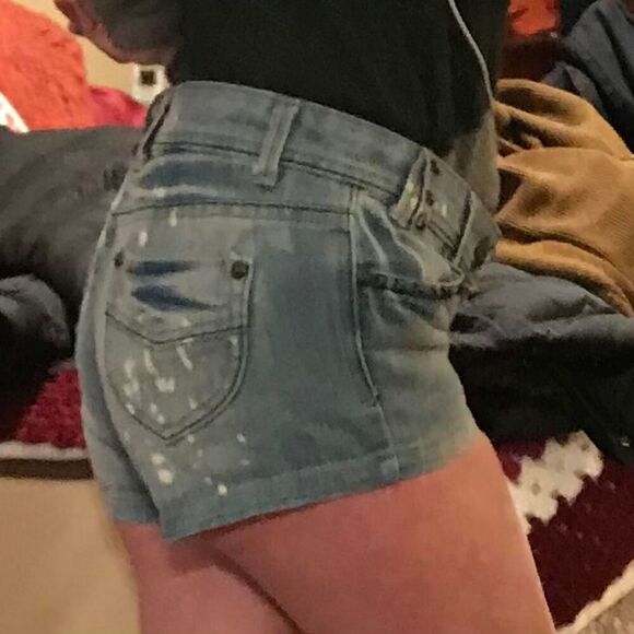 thrill dungaree short shorts with - Picture 4 of 4